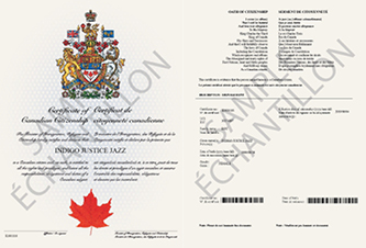 Canadian Citizenship Certificate - Official Document